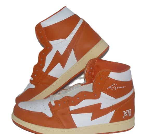 Reves Other - Reves Paris Air Kiy 85 High NY Edition White Orange Sneakers Mens Sz 14 NWT